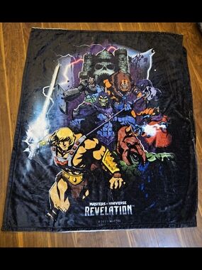 Masters of the Universe Revelation Fleece Throw Blanket He-Man Skeletor 48x58